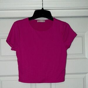 Sincerely Jules Vibrant Pink Crop Top